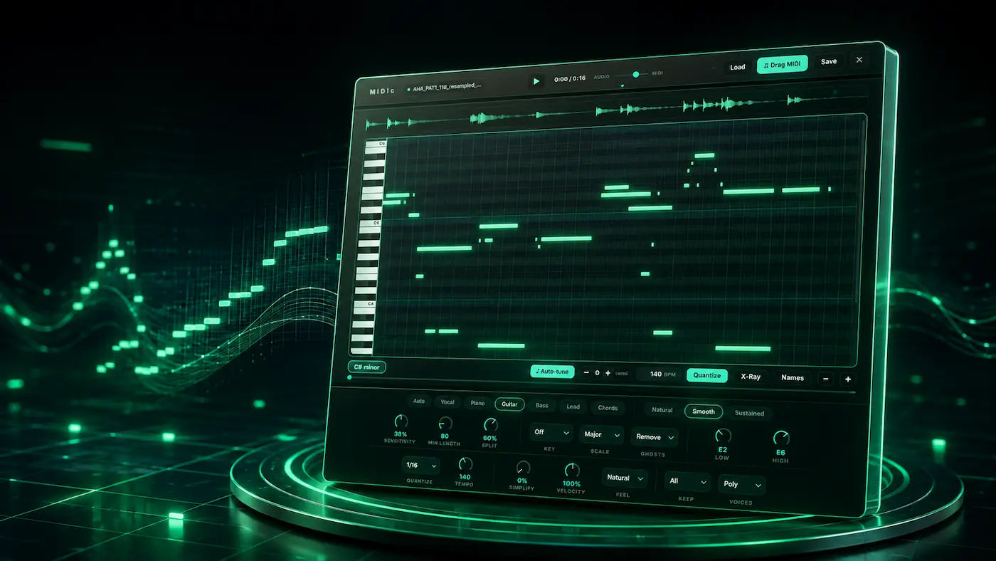 خرید و قیمت پلاگین MIDIc آموزش تبدیل Wave به MIDI از moad پلاگین MIDIc آموزش تبدیل Wave به MIDI - moad گرگان
